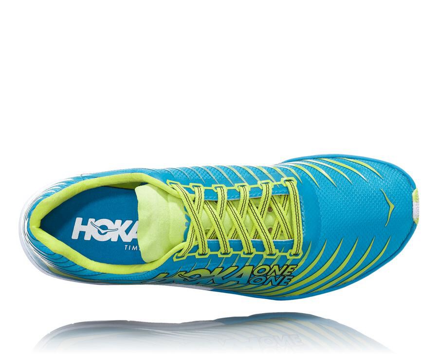 Spikes Atletismo Hoka One One Feminino Azuis/Verdes - Evo Xc - 207-DICVPS